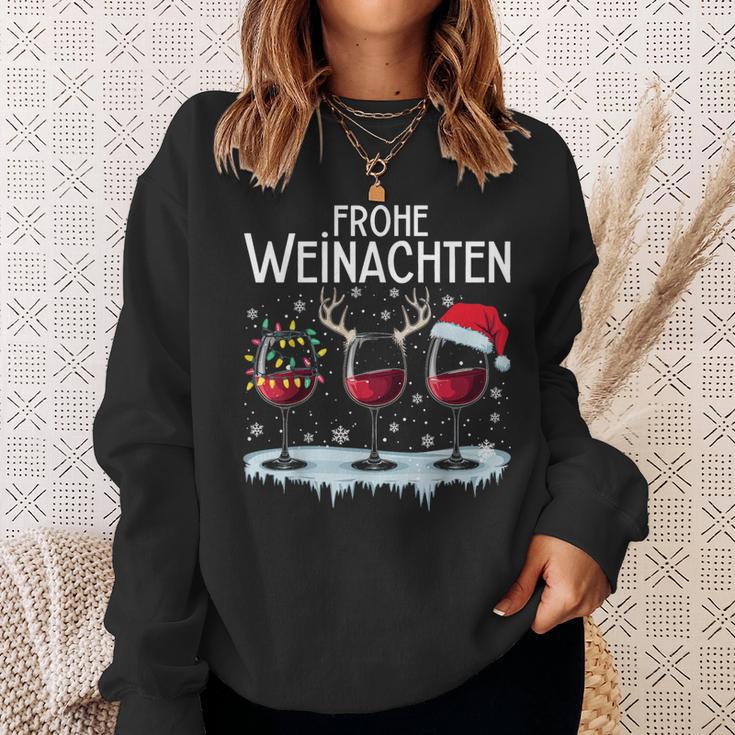 Merry Christmas Reindeer Fairy Lights Santa Claus Sweatshirt Geschenke für Sie