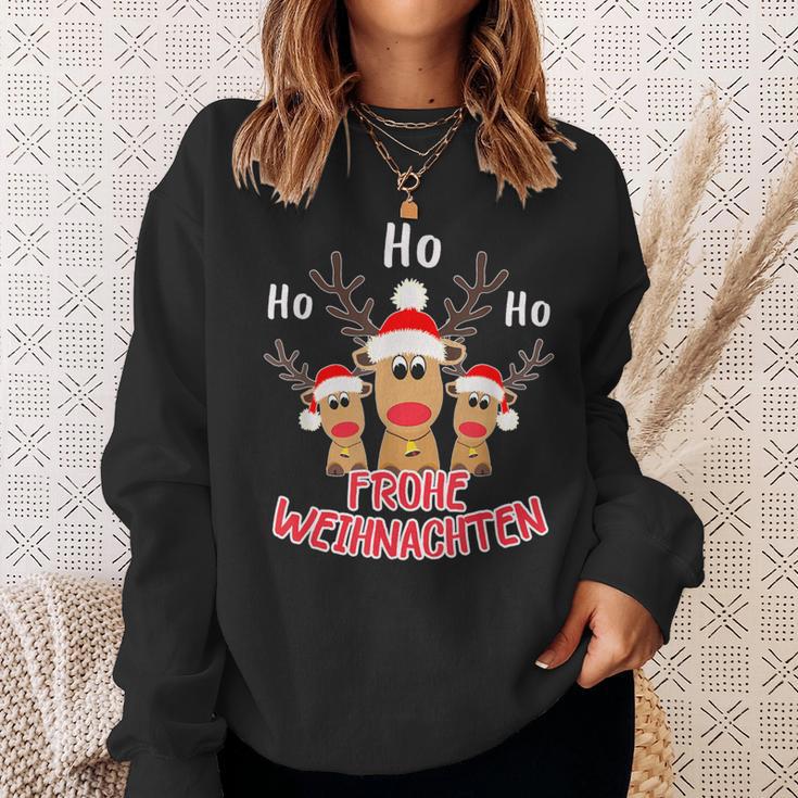 Merry Christmas Reindeer Ho Ho Ho Elk Christmas Sweatshirt Geschenke für Sie