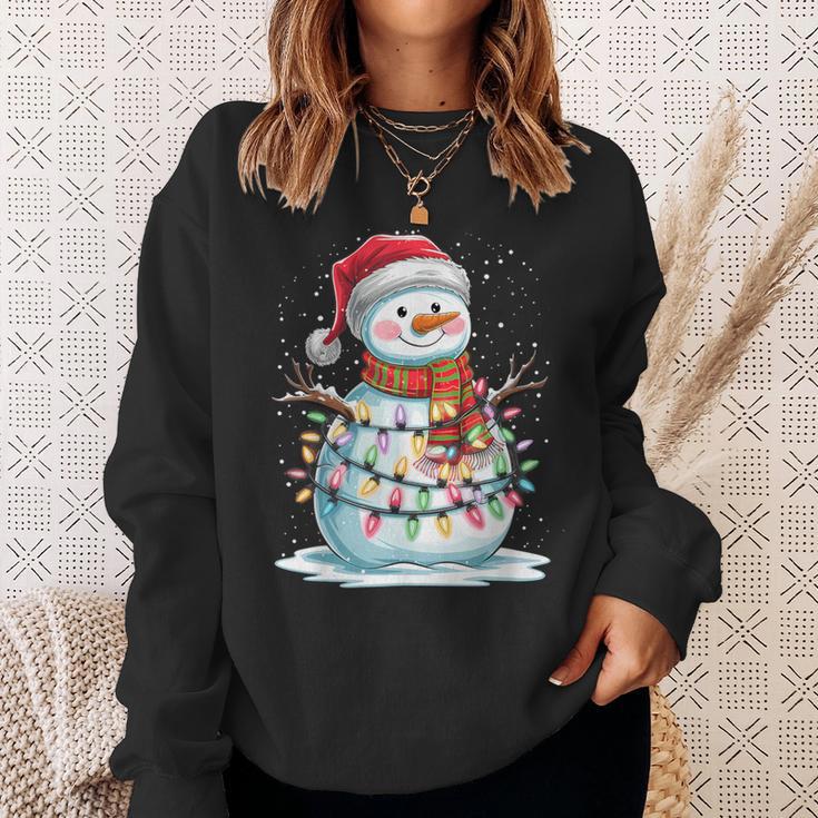 Merry Christmas Snowman Christmas Winter Xmas Eve Sweatshirt Geschenke für Sie