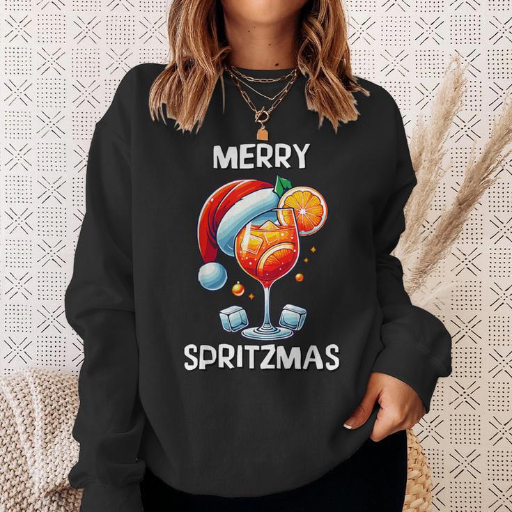 Merry Spritzmas Christmas Cocktail Holiday Drink Sweatshirt Geschenke für Sie