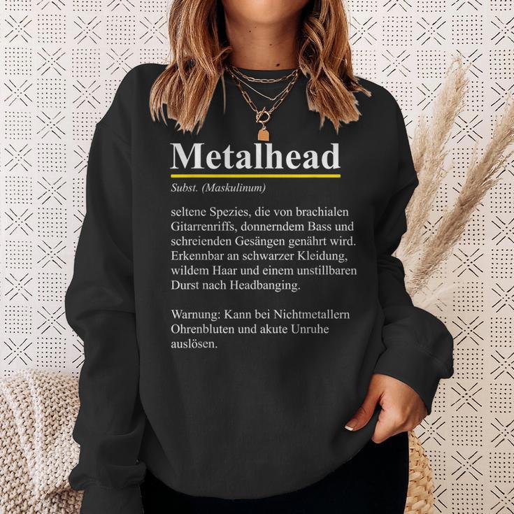 Metalhead Dictionary Definition For Fans Of Heavy Metal Sweatshirt Geschenke für Sie