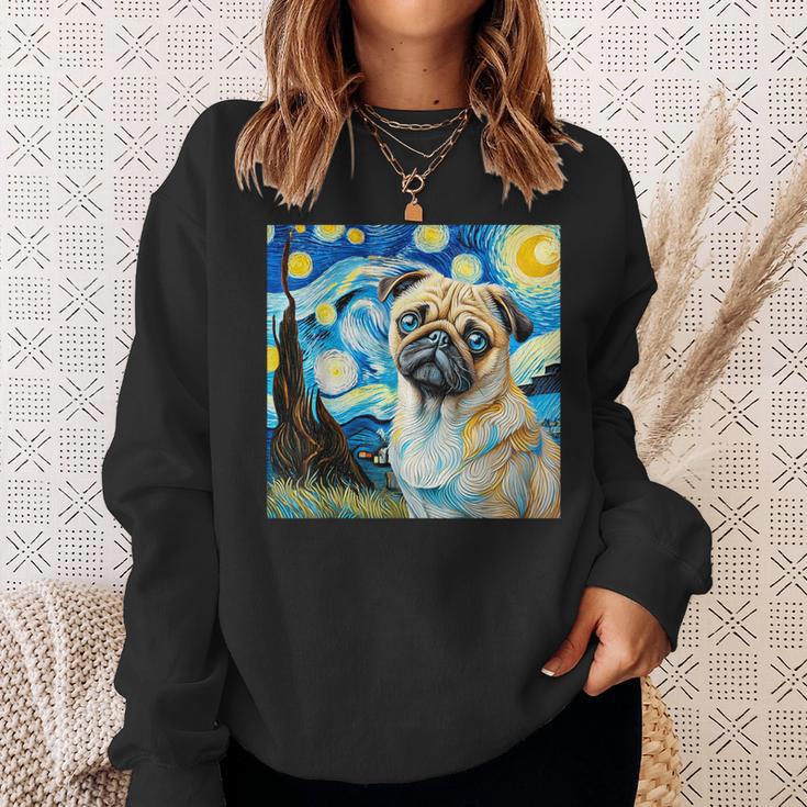 Mops Unter Dem Sternenhimmel Sweatshirt Geschenke für Sie