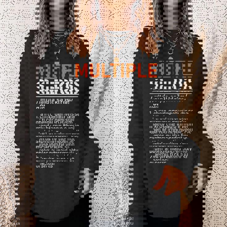 Multiple Sclerosis Awareness Ms Definition Warrior Support Camisa de entrenamiento Regalos para ella