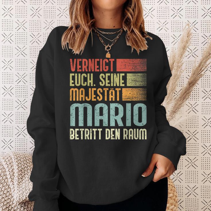 Name Mario -Erneigt Euch Seine Majestät Mario Sweatshirt Geschenke für Sie