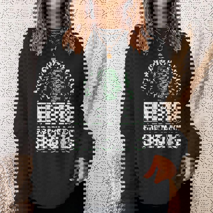 Ne Pas Connaître Les Mots Ne M'a Jamais Empêché De Chanter De La Musique Sweater e Cadeaux pour elle