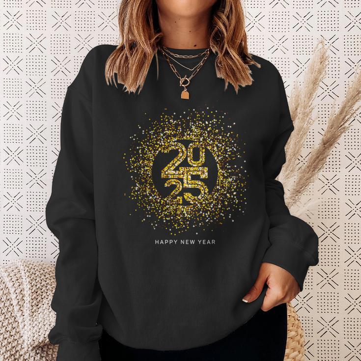 New Year's Eve Party Outfit Decoration New Year Happy New Year 2025 Sweatshirt Geschenke für Sie