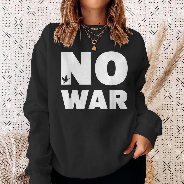 No War Peace No War No War Sweatshirt Geschenke für Sie