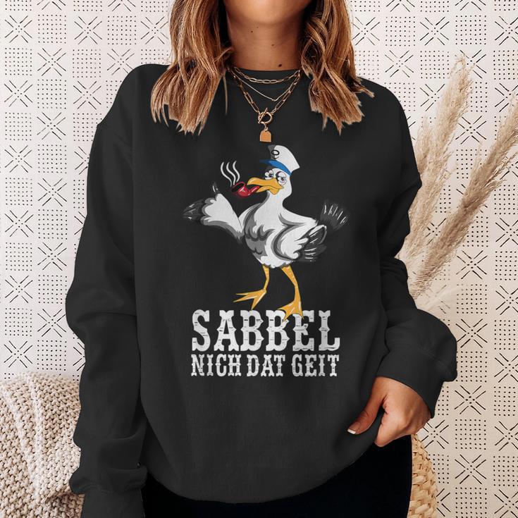 With North German Seagull Plattdeutsch Norden Sweatshirt Geschenke für Sie