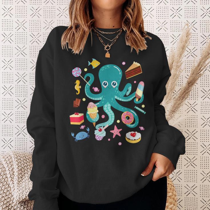 Octopus Cake Tentacle Sea Animals Children's Sweatshirt Geschenke für Sie