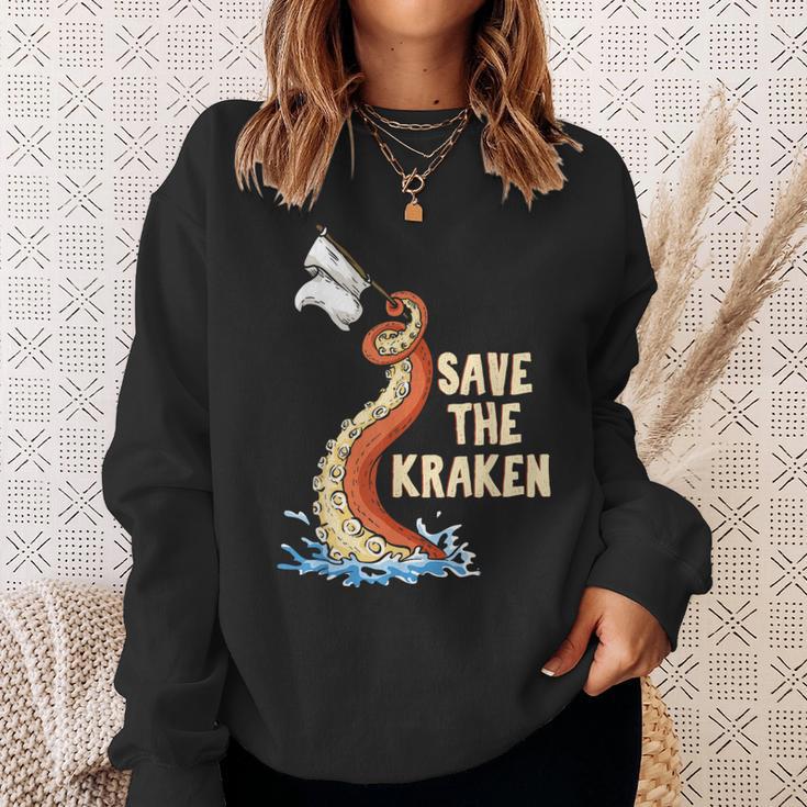 Octopus Save The Kraken Sweatshirt Geschenke für Sie