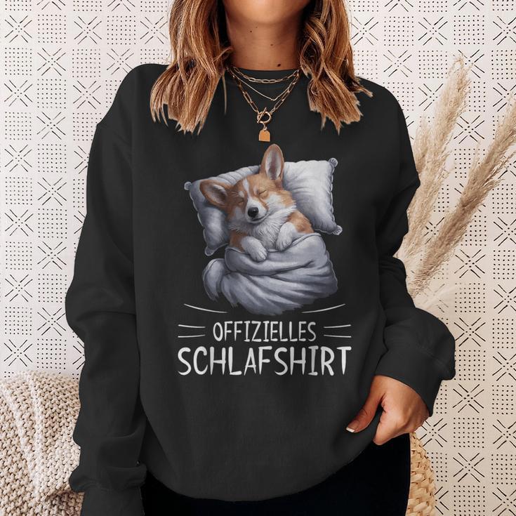 Official Sleep Corgi Dog Pyjamas Sweatshirt Geschenke für Sie