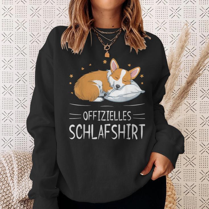 Official Sleep Corgi Dog Sleeping Chilling Dog Sweatshirt Geschenke für Sie