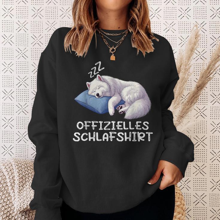 Official Sleep Samoyed Samoyed Samoyed Owner Sweatshirt Geschenke für Sie