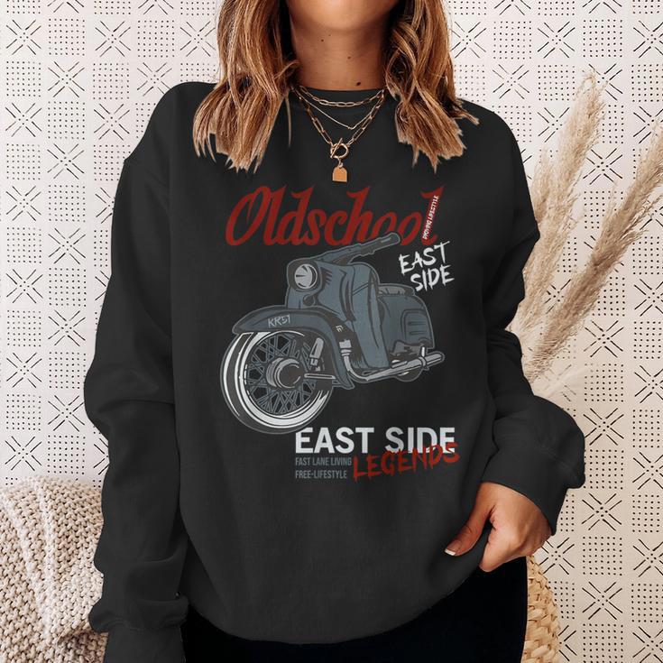 Oldschool Schwalbe Tuning Kr51 Simson Ddr Mofa Moped Sweatshirt Geschenke für Sie