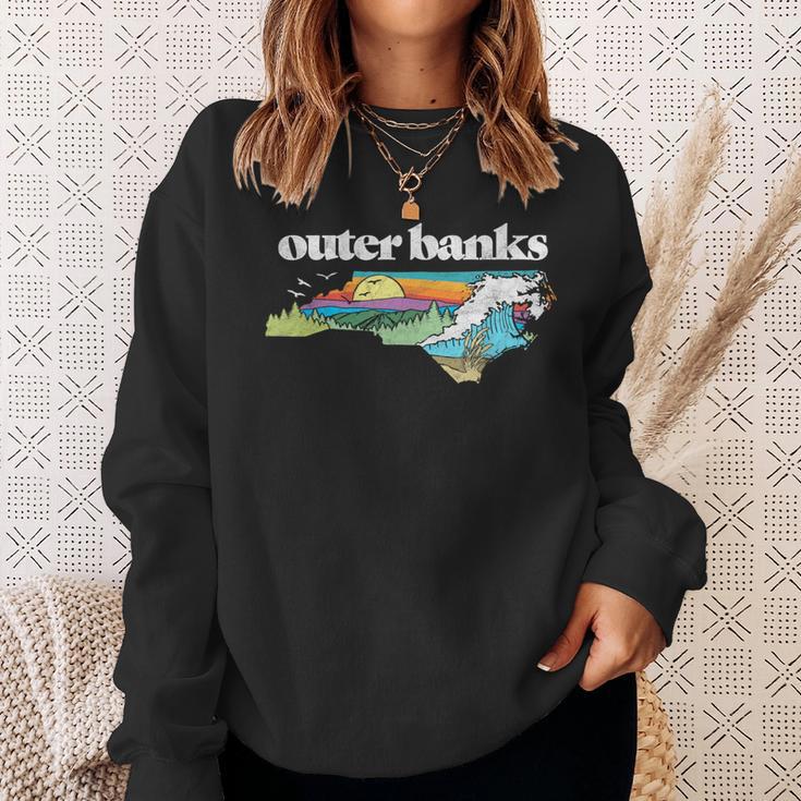 Outer Banks North Carolina Outdoors Retro Nature Sweatshirt Geschenke für Sie