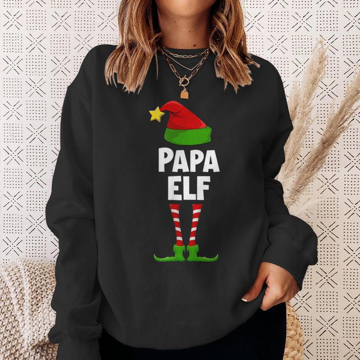 Papa Elf Partner Look Family Elves Outfit Xmas Christmas Sweatshirt Geschenke für Sie