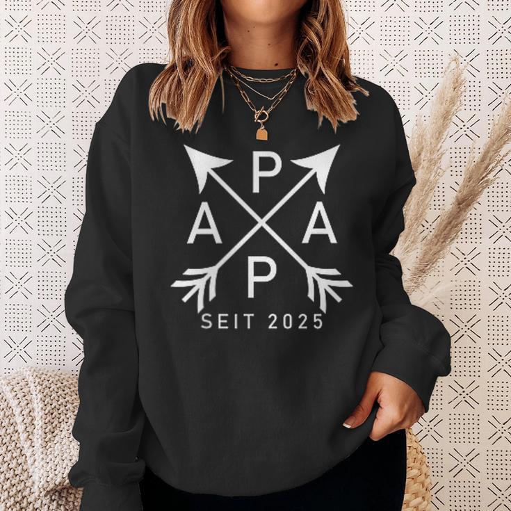 Papa Founded 2025 Father Will 2025 Stolzer Papa 2025 Sweatshirt Geschenke für Sie