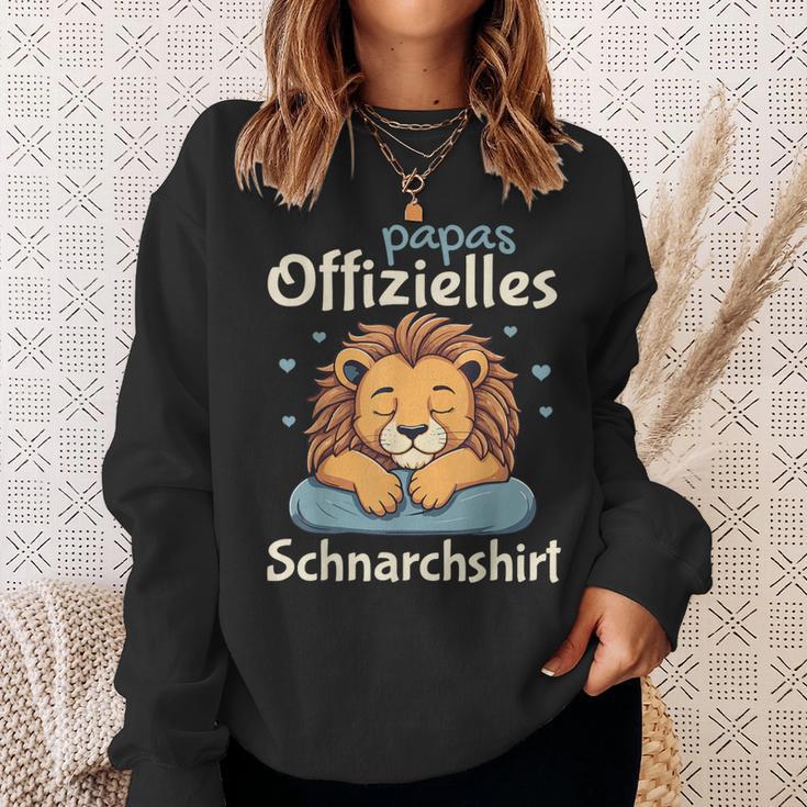 Papa Official Snoring Pyjamas Lion Sleep Sweatshirt Geschenke für Sie