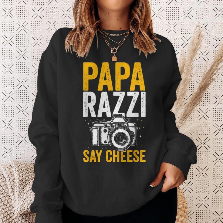 Paparazzi Say Cheese Photographer Photography Camera Sweatshirt Geschenke für Sie