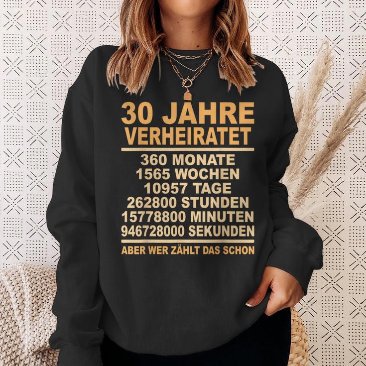 Pearl Wedding Anniversary 30Th Anniversary Married Sweatshirt Geschenke für Sie