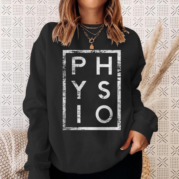 Physio Minimalism Physiotherapist Sweatshirt Geschenke für Sie