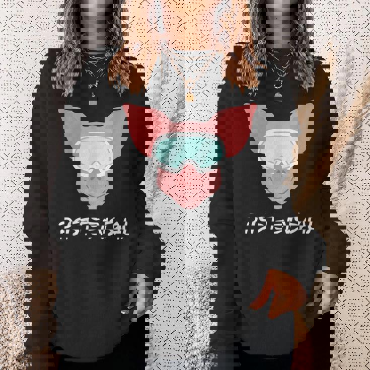Pistensau Apres Ski Skiing Holiday Sweatshirt Geschenke für Sie
