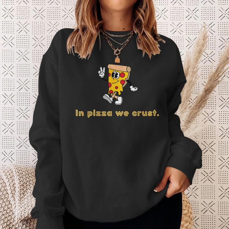 In Pizza We Crust Retro Pizza Illustration Sweatshirt Geschenke für Sie