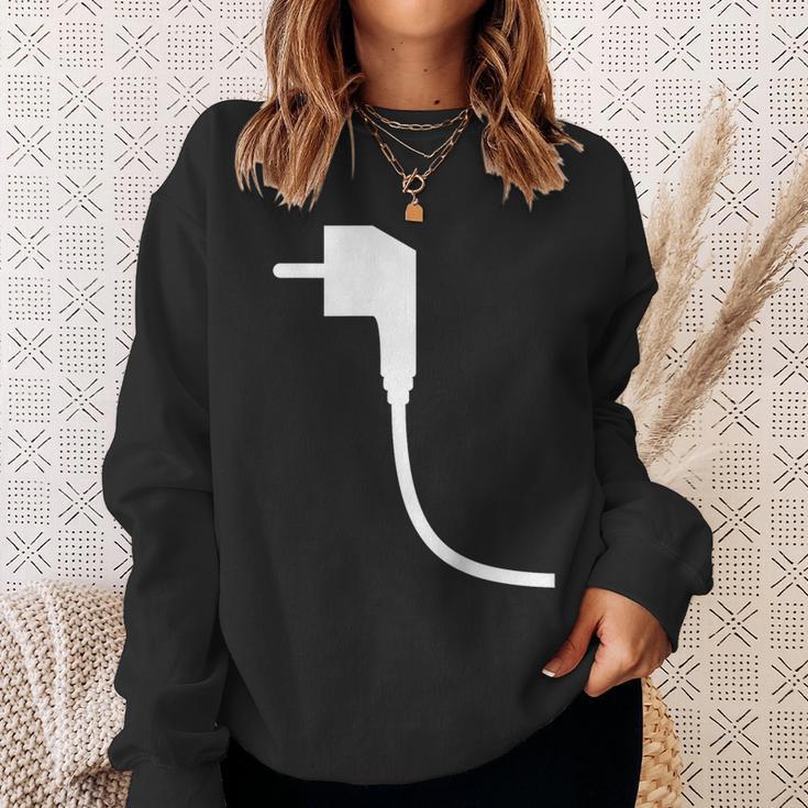 Plug And Socket Carnival And Fancy Dress Partner Look Costume Sweatshirt Geschenke für Sie