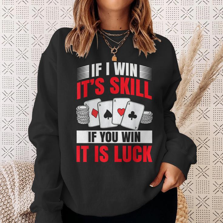 Poker Costume For In Texas Poker Player Sweatshirt Geschenke für Sie