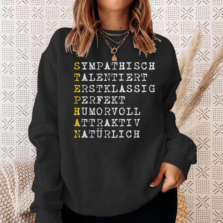 Positive Features Character Name Stephan Sweatshirt Geschenke für Sie