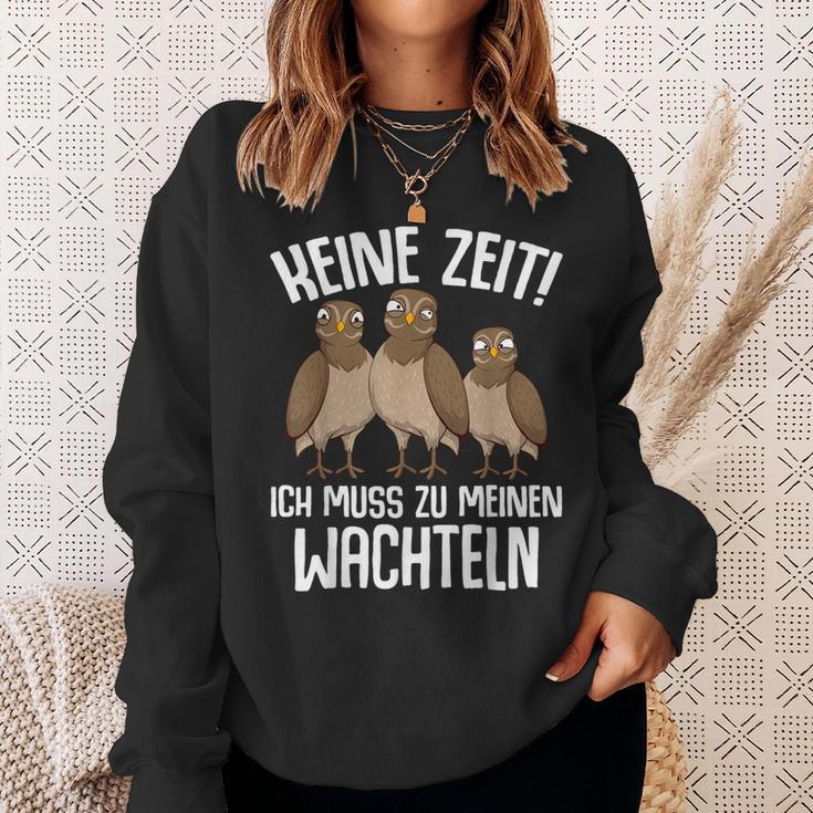 Quail Quail Quailers Quachtelzüchter Sweatshirt Geschenke für Sie