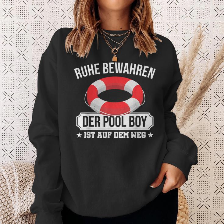 Quiet Keep The Pool Boy Lifeguard Pool Boy Sweatshirt Geschenke für Sie