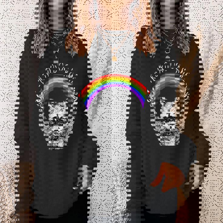 Raccoon LGBTQ Pride Sweatshirt - Rainbow Theme for Equality Gifts for Her