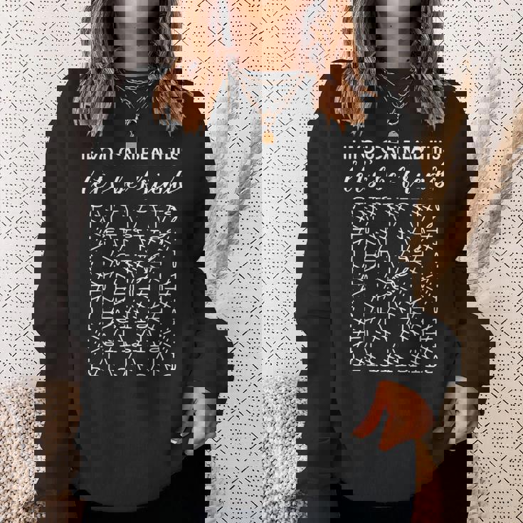 If You Can Read This Let's Be Friends Granny Squares Sweatshirt Gifts for Her