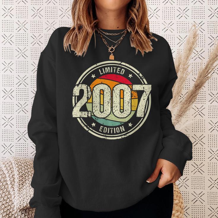 Retro 16 Yearsintage 2007 Limited Edition 16Th Birthday Sweatshirt Geschenke für Sie