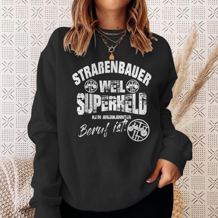 Road Construction Street Builder Guild Craft Work S Sweatshirt Geschenke für Sie