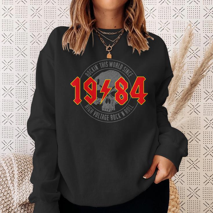 Rock And Roll Heavy Metal 1984Intage Birthday Sweatshirt Geschenke für Sie