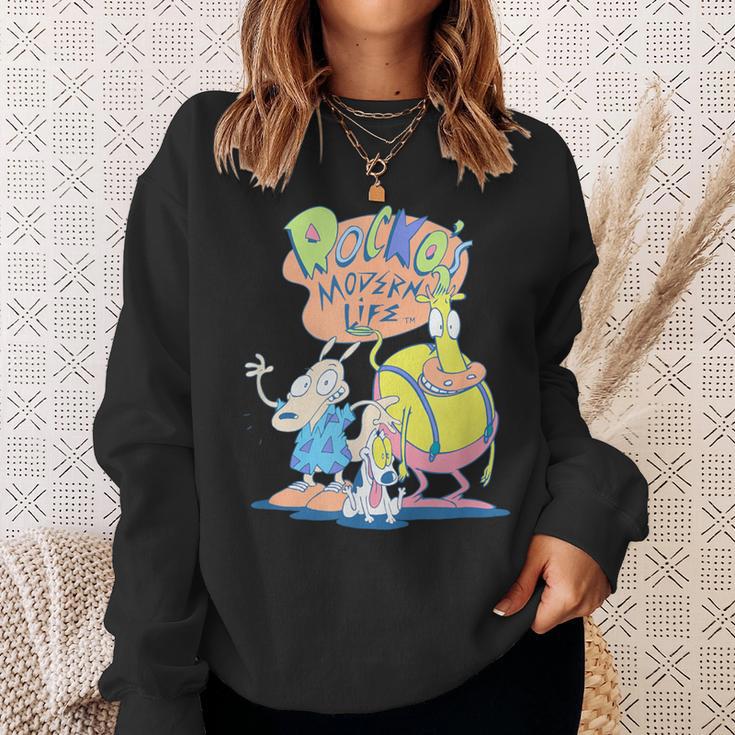 Rocko's Modern Life Group Shot Best Friends Classic Logo Sweatshirt Geschenke für Sie