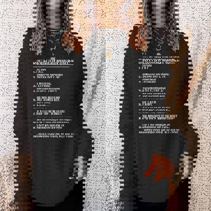 Rules For Dating My Daughter Dad Daughter On Back Sweatshirt Gifts for Her