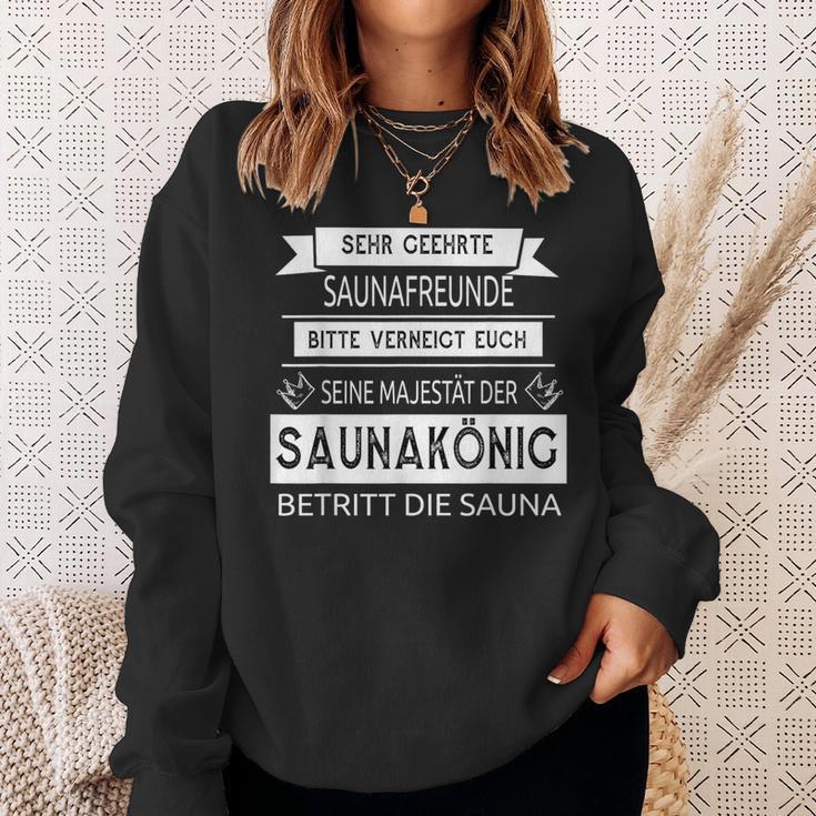 Sauna King Seine Majestät Saying Sayings Sweatshirt Geschenke für Sie