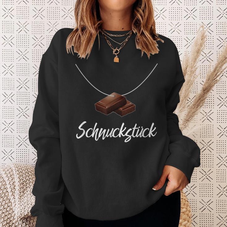 Schnuckstück With Chocolate Naschen Als Necklace Sweatshirt Geschenke für Sie