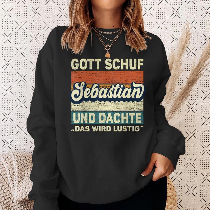 Sebastian Name Saying Gott Schuf Sebastian S Sweatshirt Geschenke für Sie