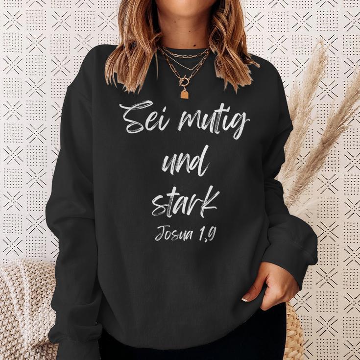 Sei Mutig Und Stark Josua 19 Sweatshirt Geschenke für Sie