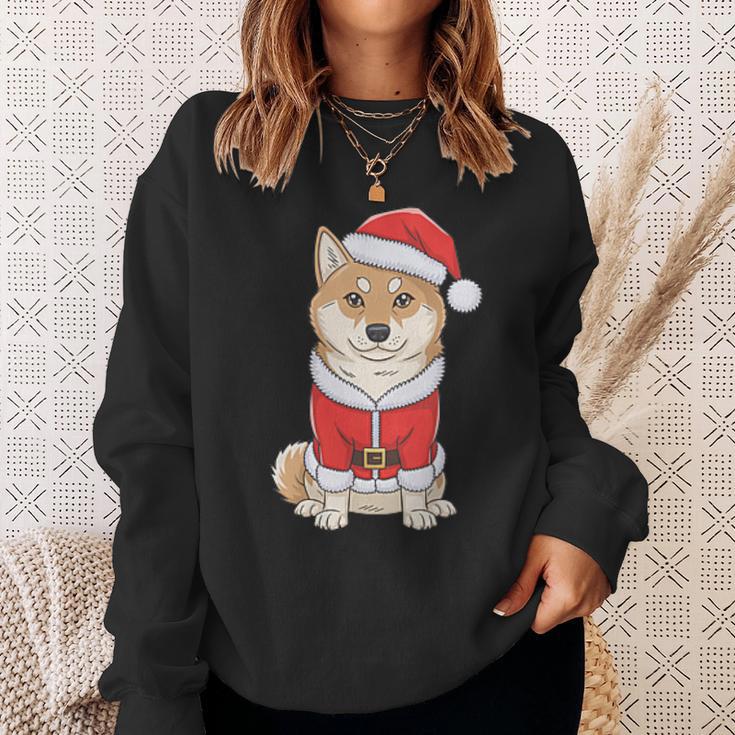 Shiba Inu Santa Claus Christmas Sweatshirt Geschenke für Sie