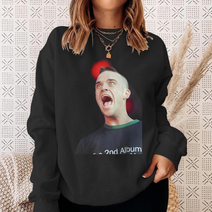 Singer Robbie Williams Of Take That LiveIn The Park 1998 Sweatshirt Geschenke für Sie