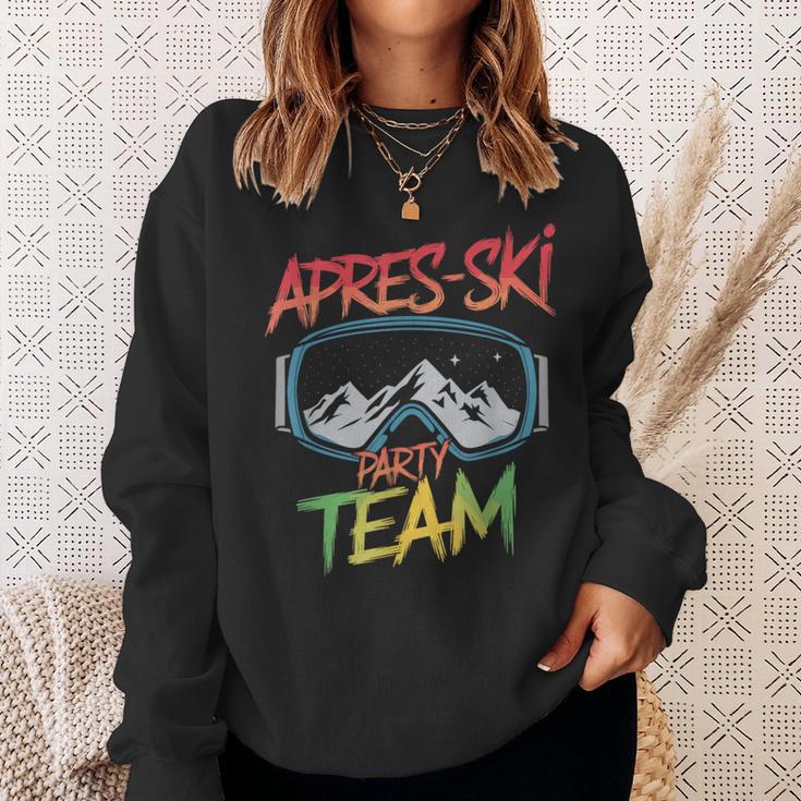 Skifahren Winter Sport Ski Party Lustiges Team Apres Ski Sweatshirt Geschenke für Sie