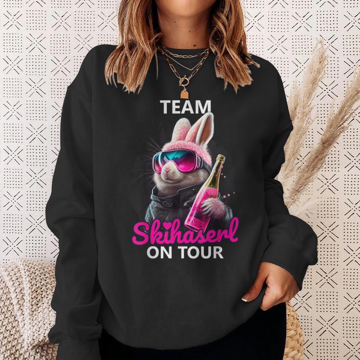 Skiing Team Skihaserl On Tour Apres-Ski Sweatshirt Geschenke für Sie