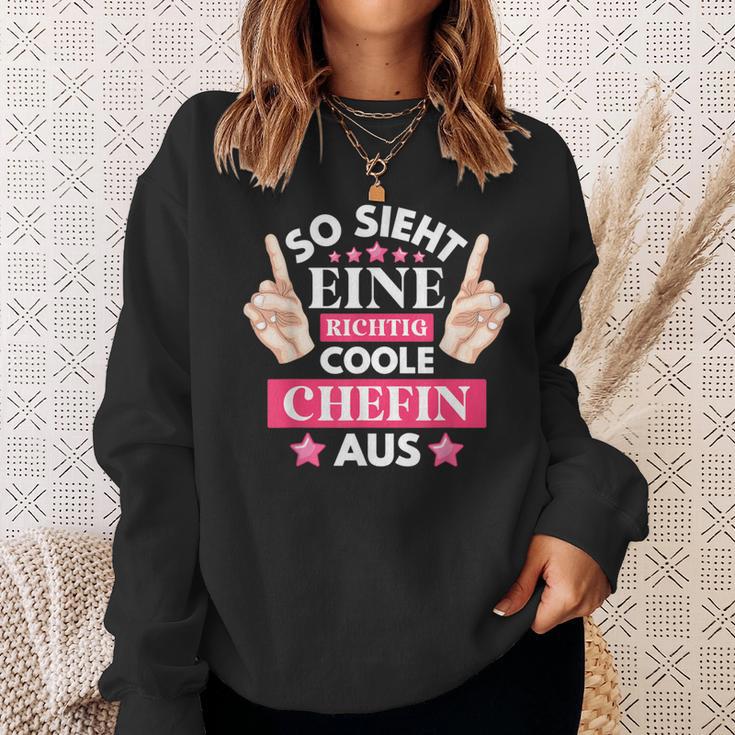 So Ssieht Eine Coole Chefin Aus S Sweatshirt Geschenke für Sie