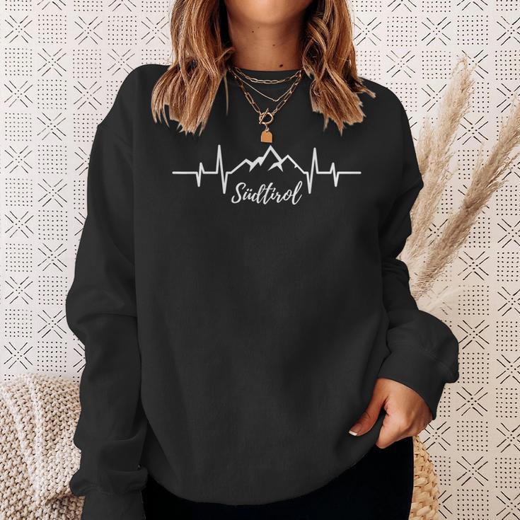 South Tyrol Mountains Heartbeat For Alps Lovers Sweatshirt Geschenke für Sie