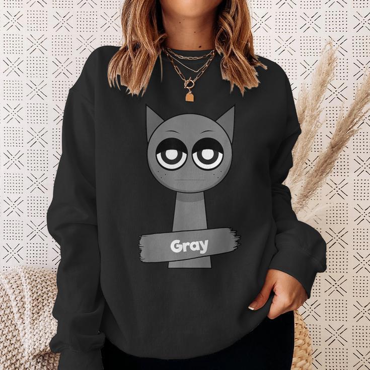 Sprunki Grey Sweatshirt Geschenke für Sie